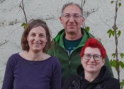 OV Vorstand Erbach Sylvia Gabel, Adrian Ofner und Evelyn Böhm